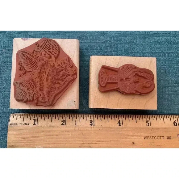 Rubber Stamps seashell and lobster - Picture 2 of 2